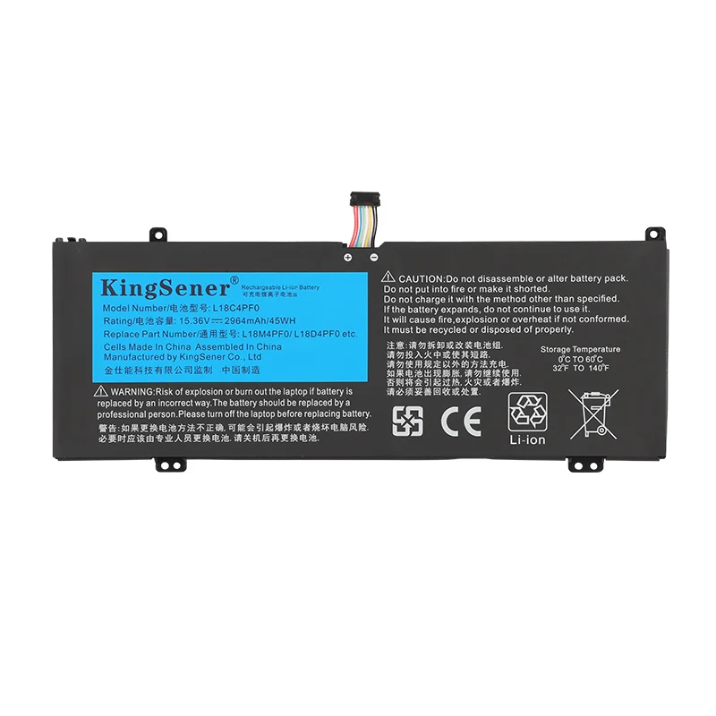 L18C4PF0 Laptop Battery For Lenovo ThinkBook 13S-IML 13S-IWL 14S-IML 14S-IWL 20RR 20RS 20R9 20RM Series 15.36V 45Wh | KingSener
