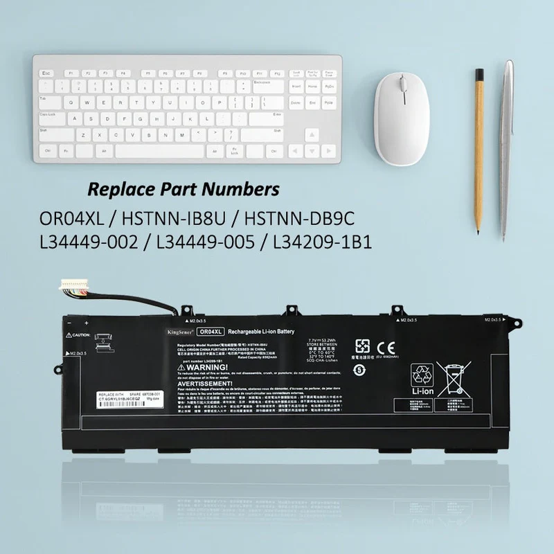 HSTNN-IB8U OR04XL Laptop Battery For HP EliteBook x360 830 G5 G6 Series Notebook HSTNN-IB8U HSTNN-DB9C L34449-002 L34449-005 L34209-1B1 L34209-2B1 | KingSener