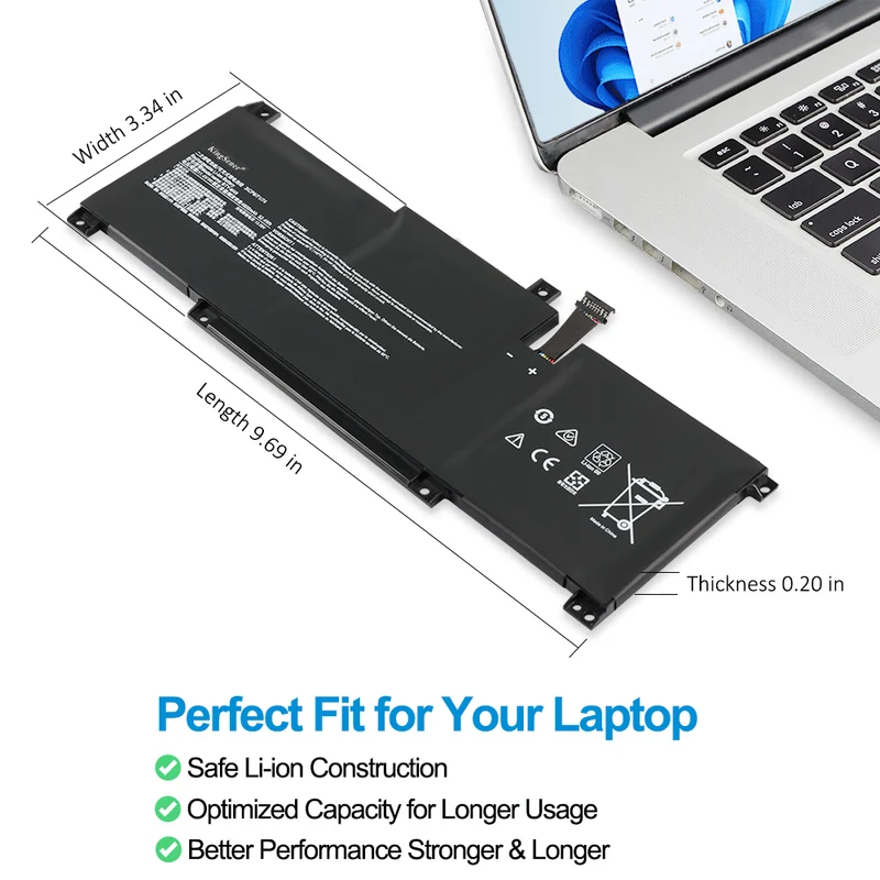 BTY-M49 Laptop battery For Prestige 14 A10SC-057RU A10SC-009 A10RB-015CN i7-10710U A10RAS A10M MS-14C1 MS-14D1 4600mAh/52.4WH | KingSener
