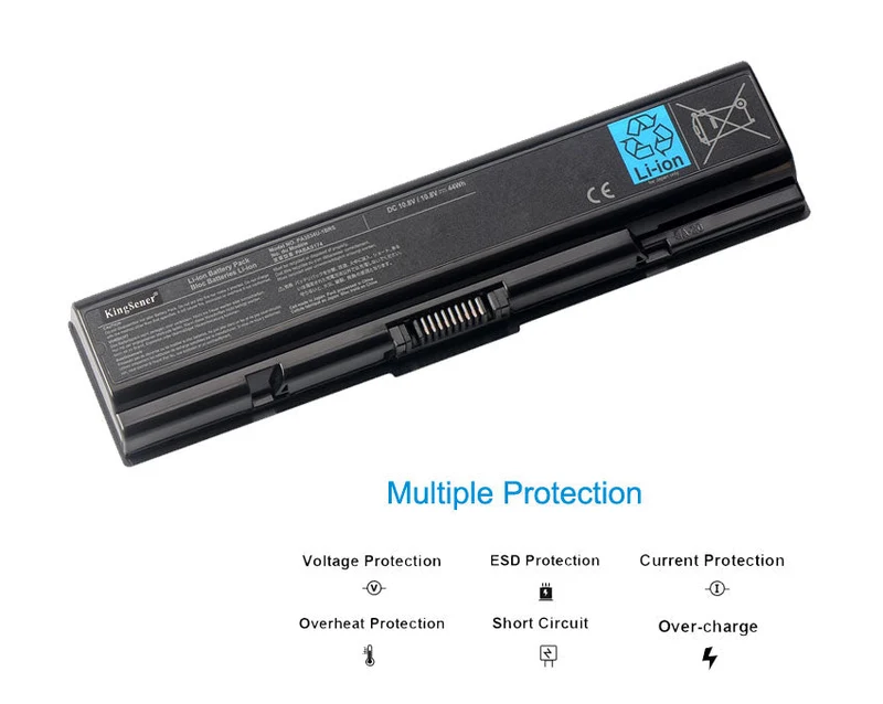 PA3534U-1BRS Battery for Toshiba Satellite A200 A210 A300 A350 L200 L300 L500 — 10.8V 44Wh