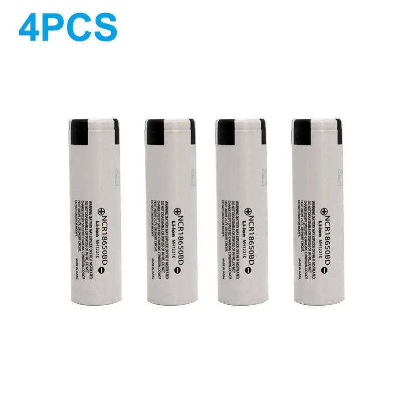 NCR18650BD 3180mAh 10A 3.7V Battery for Panasonic | Flat Top Li-ion