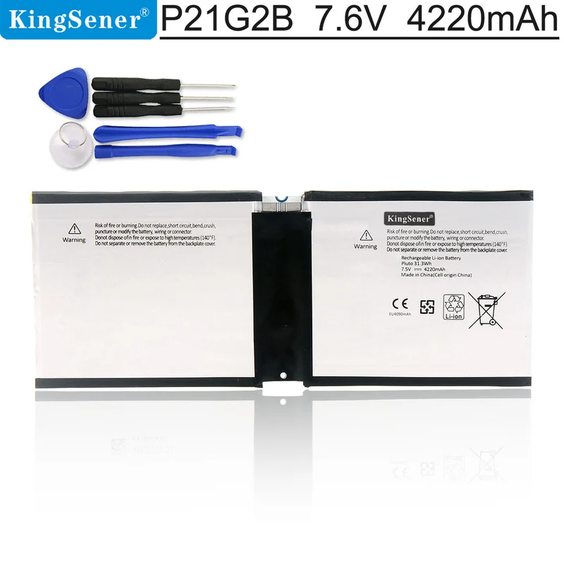 P21G2B 7.6V 4220mAh Tablet Batteries For Microsoft Surface RT 2 II RT2 1572 Tablet PC 31.3WH | KingSener