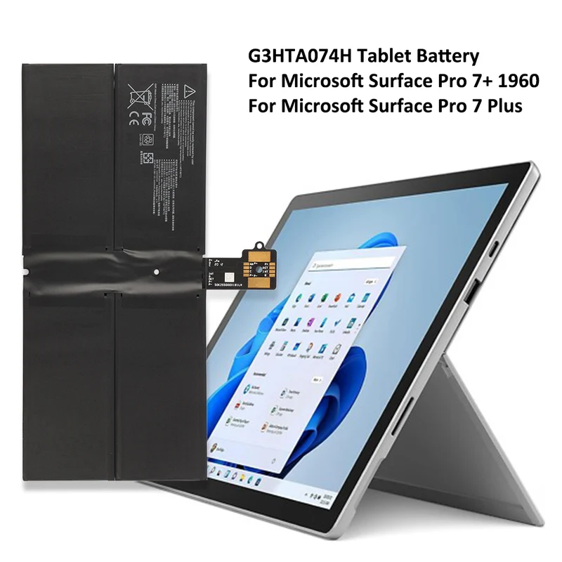G3HTA074H 48.87WH/6444mAh Tablet Battery For Microsoft Surface Pro 7+ Plus 1960 GA3HTA025H G3HTA073H DYNH03 | KingSener