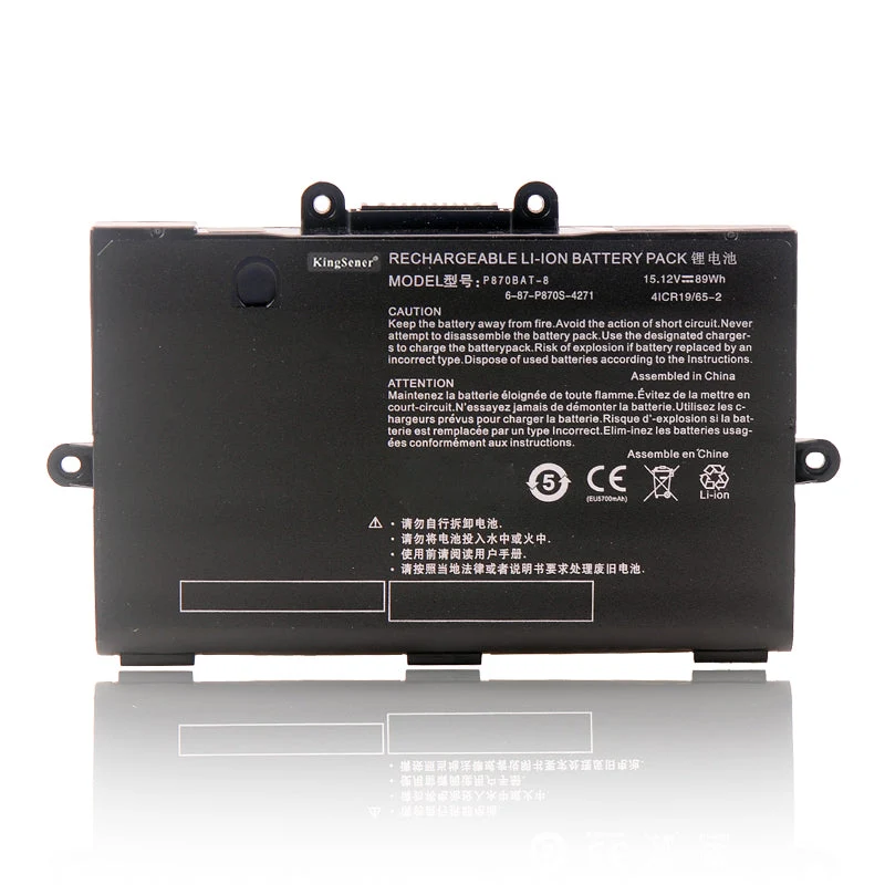 P870BAT-8 Laptop Battery for CLEVO P870TM-G P870DM3-G P775DM3 P870DM2 P870TM1-G P870KM P870KM1-G P870DM2-G P870KM-GS P870DM3 Series | KingSener