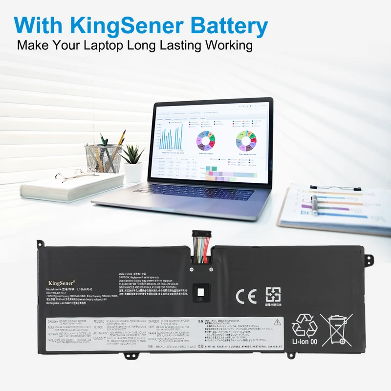 L18M4PH0 60Wh Laptop Battery For Lenovo Yoga C940-14IIL 81Q9 Series C940 2-in-1 14 inch L18C4PH0 5B10T11585 5B10W67374 5B10T11586 5B10W67180 | KingSener