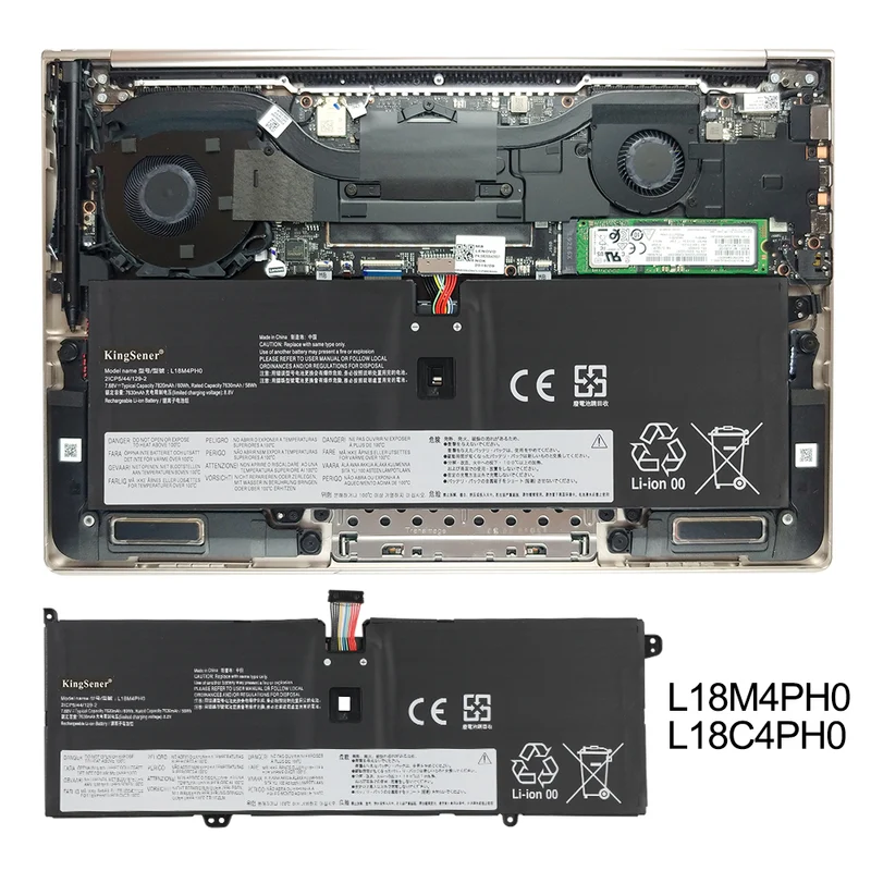 L18M4PH0 60Wh Laptop Battery For Lenovo Yoga C940-14IIL 81Q9 Series C940 2-in-1 14 inch L18C4PH0 5B10T11585 5B10W67374 5B10T11586 5B10W67180 | KingSener
