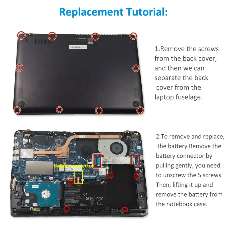 C41N1533 52Wh Laptop Battery Replacement for Asus Q524U Q534U Q524UQ Q524UQK Q534UX Q534UXK Q504UQ Q504UX ZenBook Flip UX560UQ UX560UX UX560UXK UX560UQK 4ICP3/63/120 | KingSener