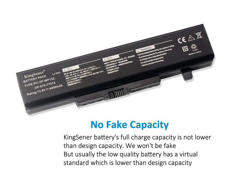 Laptop Battery For NEC PC-VP-WP132 OP-570-77014 WP132 10.8V 4400mAh/45WH | KingSener