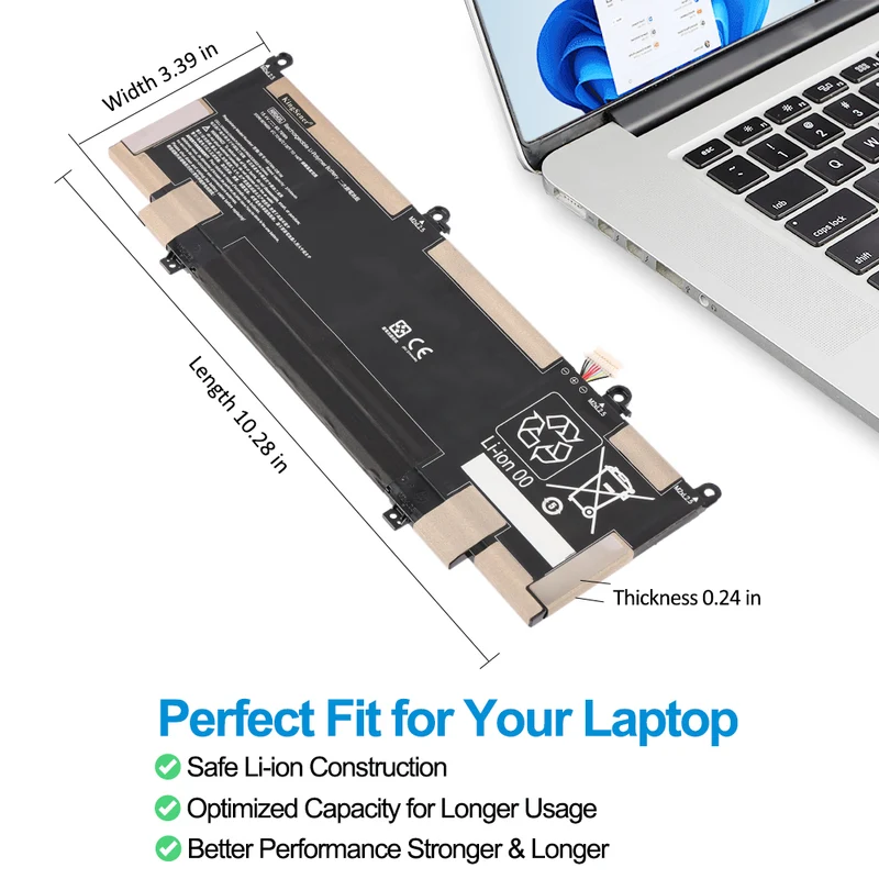 RR04XL Laptop Battery For HP Spectre X360 13-AW0900 13-AW0090CA 13-AW0003DX 13-AW0001LA 13-AW0001LM Notebook HSTNN-DB9K HSTNN-OB1M L60373-005 L60213-2C1 L60213-AC1 | KingSener