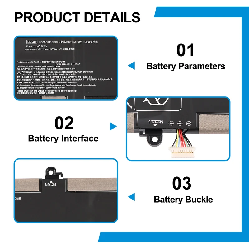 RR04XL Laptop Battery For HP Spectre X360 13-AW0900 13-AW0090CA 13-AW0003DX 13-AW0001LA 13-AW0001LM Notebook HSTNN-DB9K HSTNN-OB1M L60373-005 L60213-2C1 L60213-AC1 | KingSener