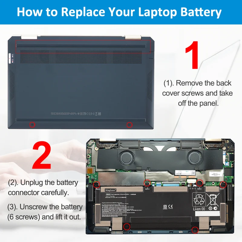RR04XL Laptop Battery For HP Spectre X360 13-AW0900 13-AW0090CA 13-AW0003DX 13-AW0001LA 13-AW0001LM Notebook HSTNN-DB9K HSTNN-OB1M L60373-005 L60213-2C1 L60213-AC1 | KingSener