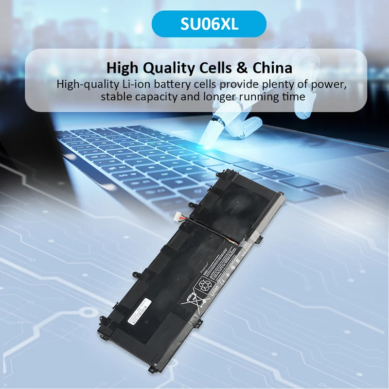 SU06XL Laptop Battery For HP Spectre X360 15-DF000 DF0000NR DF1040NR DF0013DX DF0033DX DF0008CA DF1020CA DF0000TX DF1002TX Series HSTNN-DB8W L29048-271 L29184-005 SU06084XL | KingSener