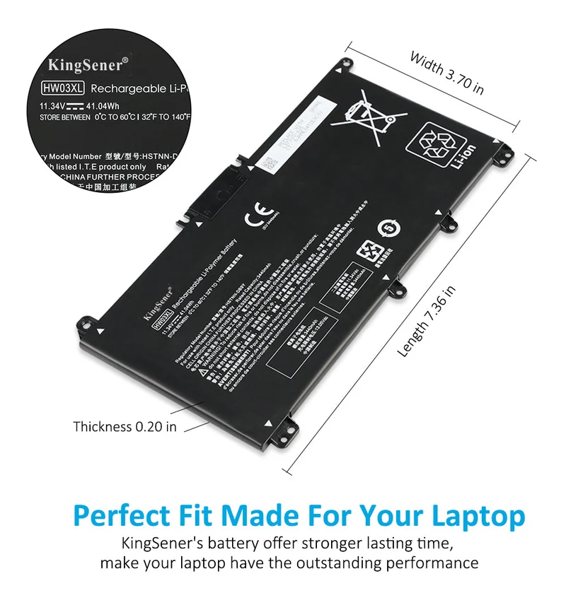 HW03XL Laptop Battery For HP Pavilion 15-EG 15-EH Series 15-EG0XXX 15-EH0XXX 15-eg1025cl 15-eg1053cl 15-eg1073cl 15-EH1254ng,HP Laptop 17-CN 17-CP Series | KingSener