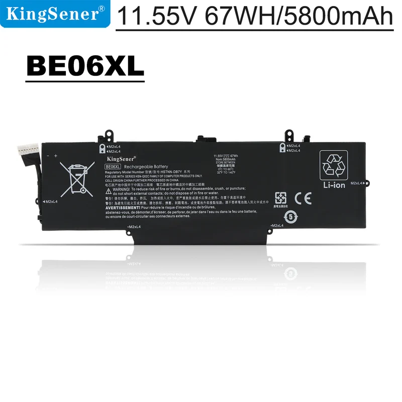 BE06XL Battery for HP EliteBook 1040 G4 Folio 14 — 11.55V 67Wh 5800mAh