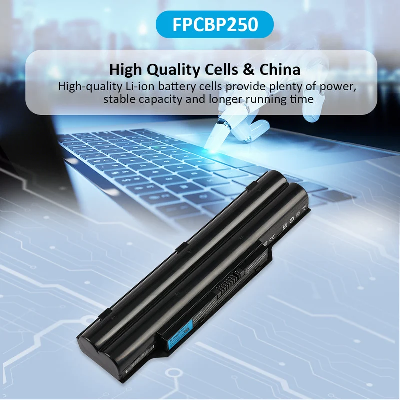 FPCBP250 4400mAh Battery For FUJITSU LifeBook A530 A531 AH530 AH531 LH701 LH520 LH522 FMVNBP186 FMVNBP189 CP477891-01 | US Stock