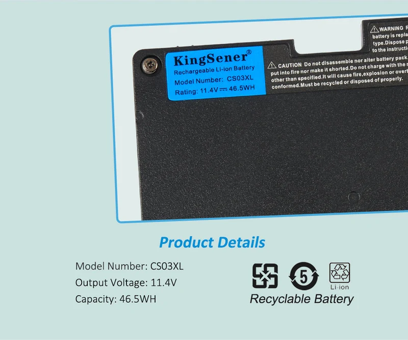 CS03XL 46.5WH Battery for HP EliteBook 740 745 840 G3 G4 ZBook 15u G3 G4 mt43 HSTNN-IB6Y HSTNN-DB6U 800513-001 800231-1C1 | CA Stock