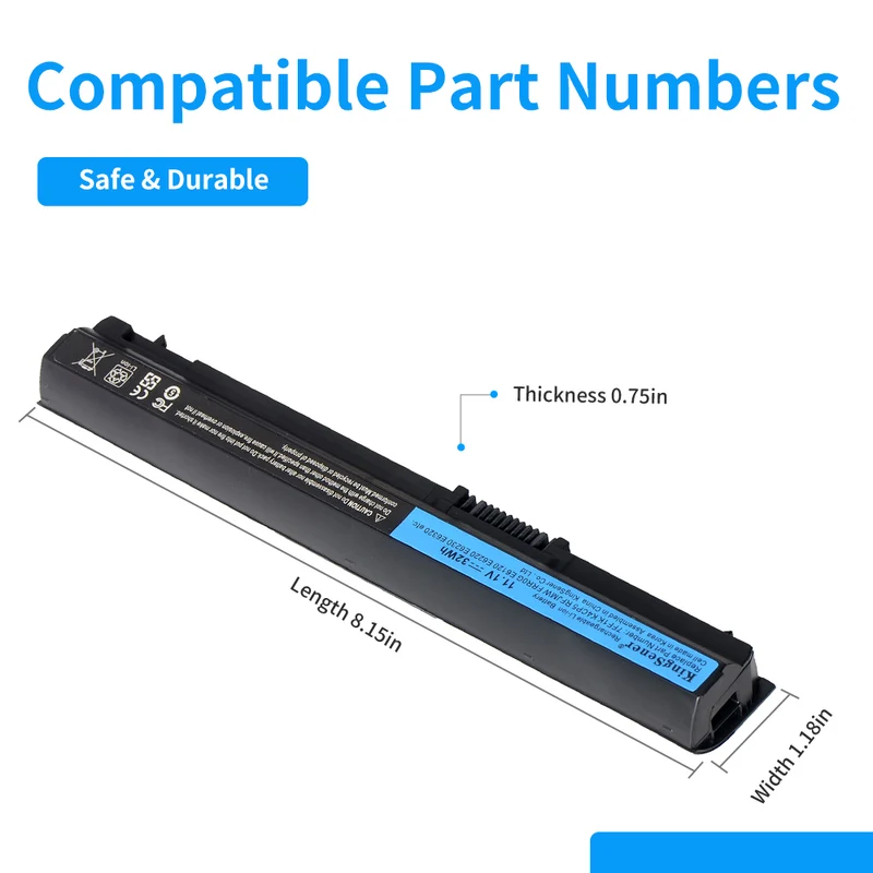 7FF1K 11.1V 32WH Laptop Battery Replacement For DELL e6320 e6330 e6220 e6230 e6120 frr0g kj321 k4cp5 j79x4 p7vrh rfjmw | KingSener