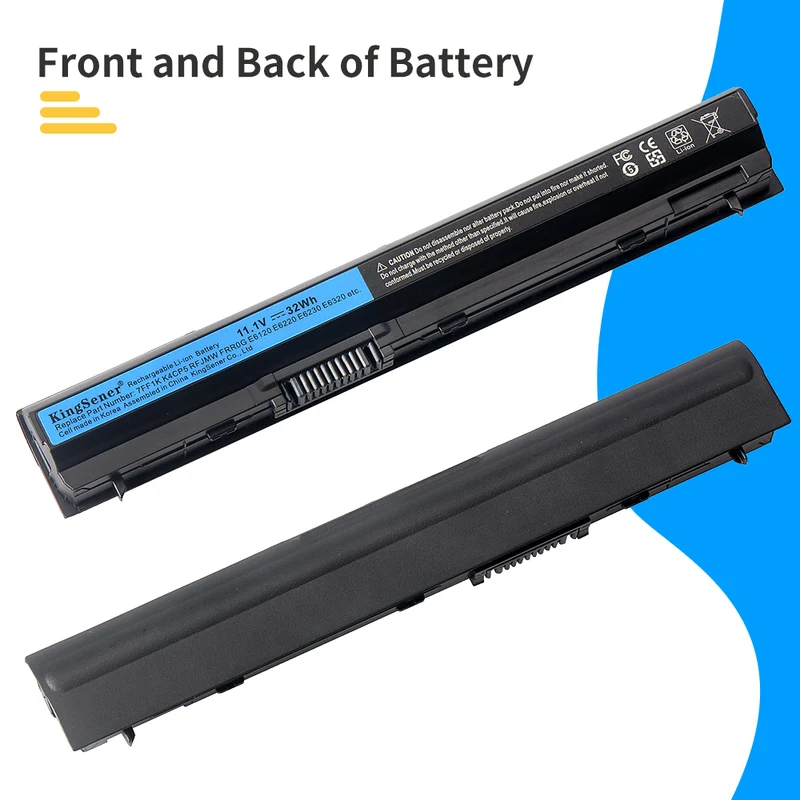 7FF1K 11.1V 32WH Laptop Battery Replacement For DELL e6320 e6330 e6220 e6230 e6120 frr0g kj321 k4cp5 j79x4 p7vrh rfjmw | KingSener