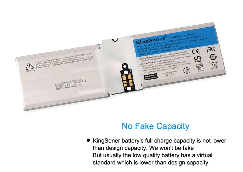 G3HTA020H DAK822470K Battery For Microsoft Surface Book 1st 1703 1704 1705 13.5 inch CR7-00005 CR7-00007 Screen Battery