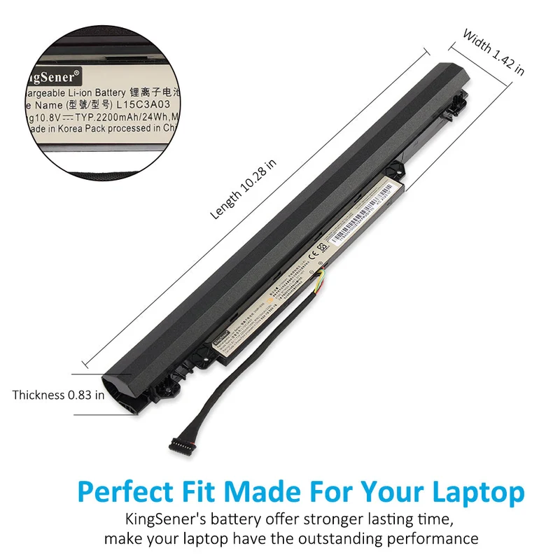 L15L3A03 Laptop Battery Replacement for Lenovo IdeaPad 110-14AST 110-14IBR 110-15ACL 110-15IBR 110 Touch-15ACL Series L15S3A02 | Kingsener