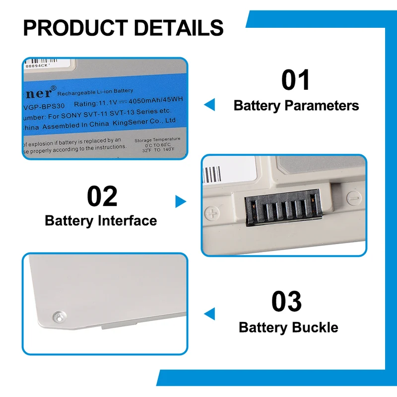 GP-BPS30 Laptop Battery For SONY SVT11 SVT13 T11 T13 SVT131 SVT131A11T SV-T1115FD SV-T1113FGS SV-T1115FG | CA Stock