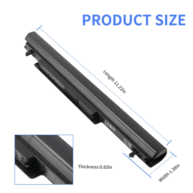 A41-K56 Laptop Battery for ASUS A46 K46 K56 S40 S46 S56 V550 U48 U58 44WH
