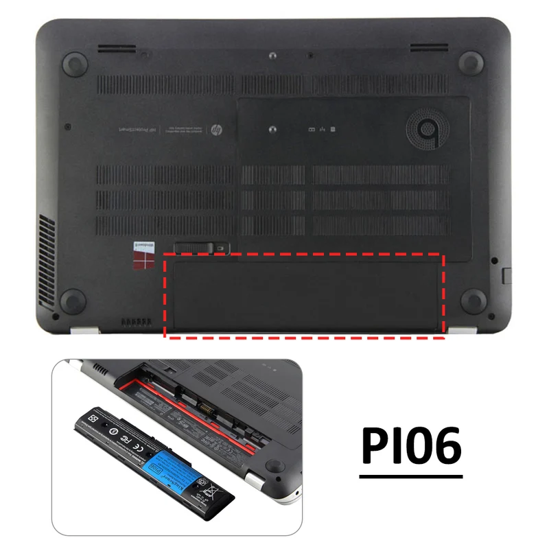 PI06 Battery for HP Pavilion 14 15 Envy 17 17t 17z — 10.8V 47Wh/62Wh/73Wh