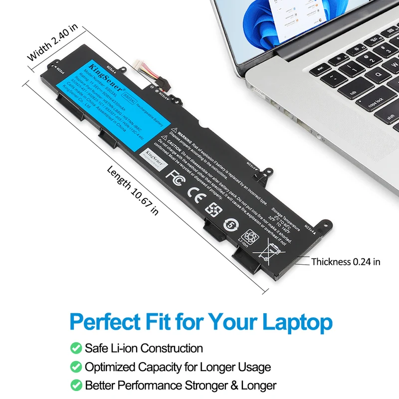 SS03XL Laptop Battery for Hp EliteBook 730 735 740 846 G5 745 G6 ZBook 14U G5 G6 Series 932823-421 933321-852 HSN-I13C-4 | KingSener
