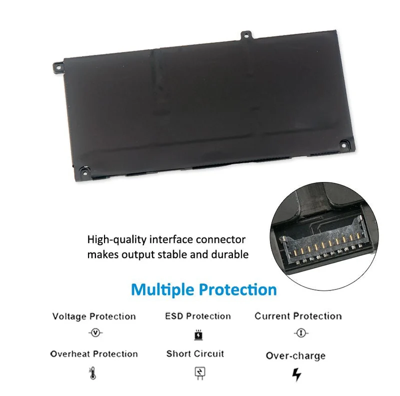 JK6Y6 Laptop Battery Replacement For Dell Latitude 3410 3510 Vostro 14 5402 5501 5502 Inspiron 5300 5301 5401 5408 5508 5509 5406 7300 7506 2-in-1 Silver Series | KingSener