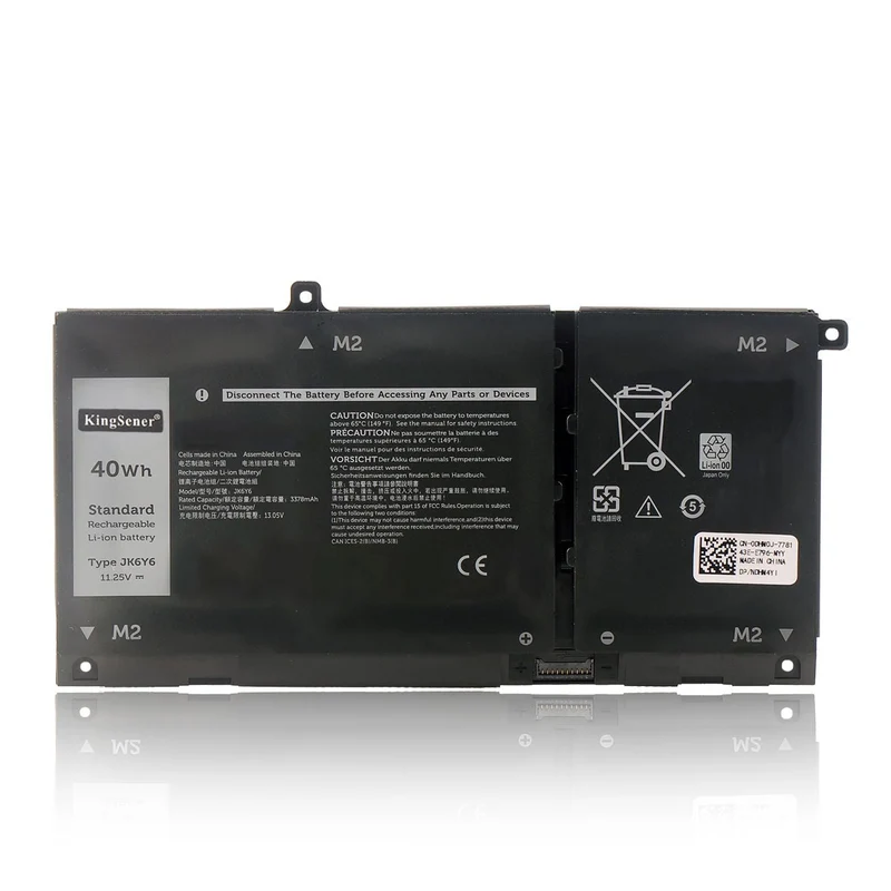 JK6Y6 Laptop Battery Replacement For Dell Latitude 3410 3510 Vostro 14 5402 5501 5502 Inspiron 5300 5301 5401 5408 5508 5509 5406 7300 7506 2-in-1 Silver Series | KingSener