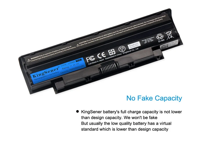 J1KND Laptop Battery for DELL Inspiron N3010 N4010 N4110 N5010 N7010 M501 — 11.1V 48Wh