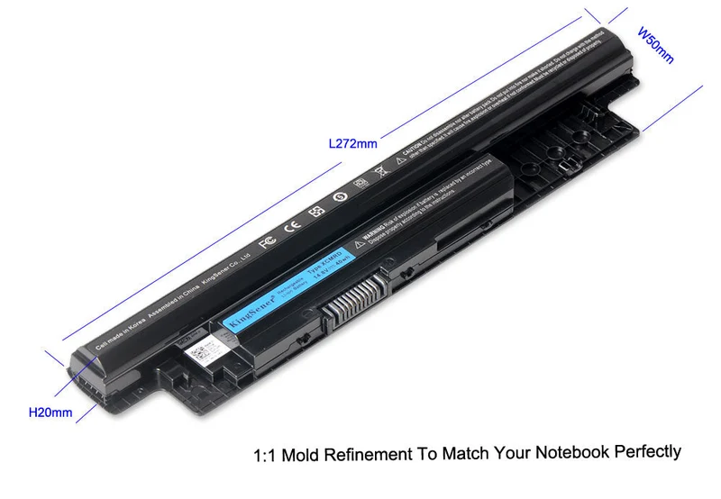 XCMRD Battery for Dell Inspiron 14 15 17 Latitude Vostro Series — 40Wh 14.8V