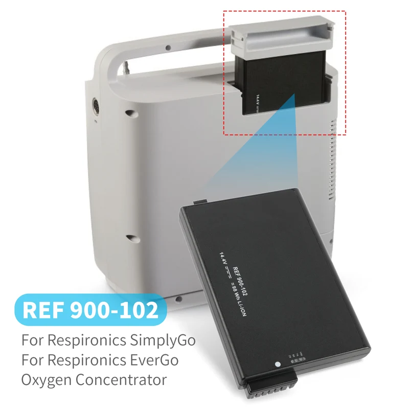 REF 900-102 Rechargeable Battery for Philips Respironics EverGo Keysight B2987A — 98Wh 14.4V