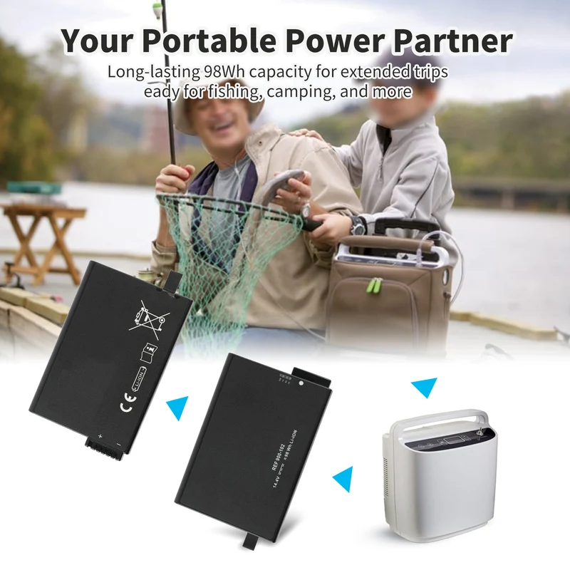 REF 900-102 Rechargeable Battery for Philips Respironics EverGo Keysight B2987A — 98Wh 14.4V