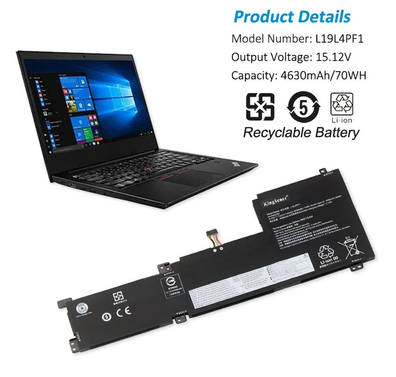 L19C4PF1 L19L4PF1 Laptop Battery for Lenovo IdeaPad 5-15IIL05 XiaoXin Air 15 — 70Wh