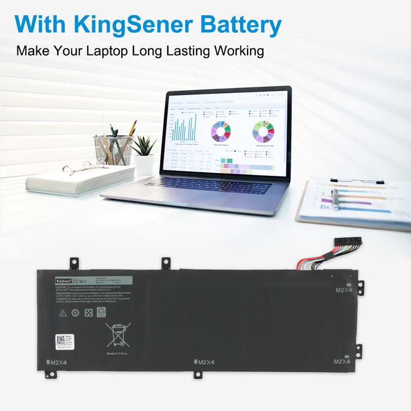 H5H20 Battery for Dell XPS 15 9560 9570 Precision 5520 5530 — 11.4V 56Wh