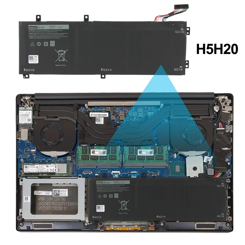 H5H20 Battery for Dell XPS 15 9560 9570 Precision 5520 5530 — 11.4V 56Wh