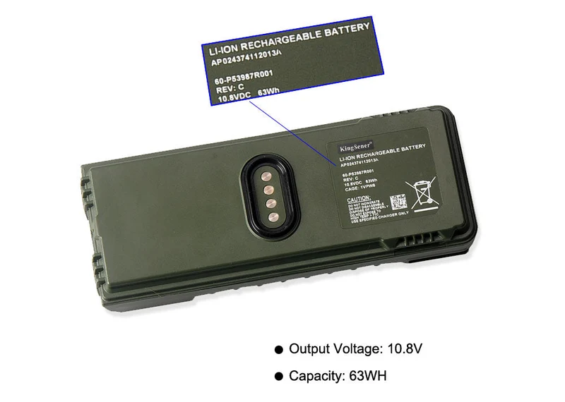 AN/PRC-154 Rifleman Radio Battery — 10.8V 63Wh Li-ion