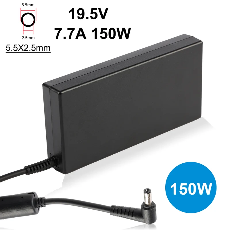 19.5V 7.7A 150W AC Adapter Charger for Dell Notebook — 7.4*5.0mm