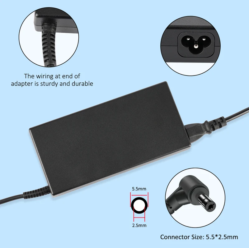 19.5V 7.7A 150W AC Adapter Charger for Dell Notebook — 7.4*5.0mm