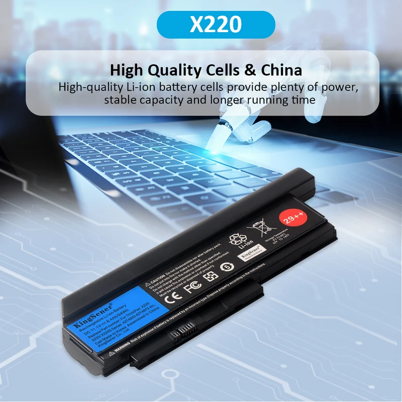 X220 Battery for Lenovo ThinkPad X220I X220S — 11.1V 63Wh/93Wh