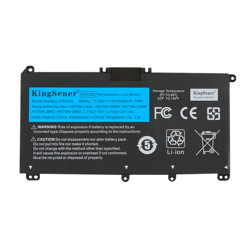 HT03XL Battery for HP Pavilion 14-CE 15-CS 15-DW — 11.55V 41.7Wh