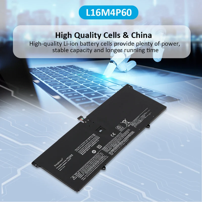 L16M4P60 Battery for Lenovo Yoga 920-13IKB & IdeaPad Flex Pro-13IKB — 70Wh 7.68V