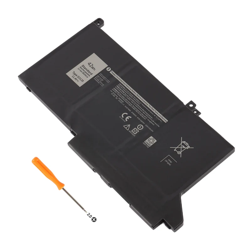 DJ1J0 Battery for Dell Latitude 7280 7290 7380 7390 7480 7490 — 11.4V 42Wh
