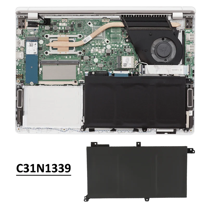 B31N1732 Laptop Battery For Asus Vivobook S14 S430FA-EB021T S430UA-EB015T Series B31Bi9H 11.52V 42Wh