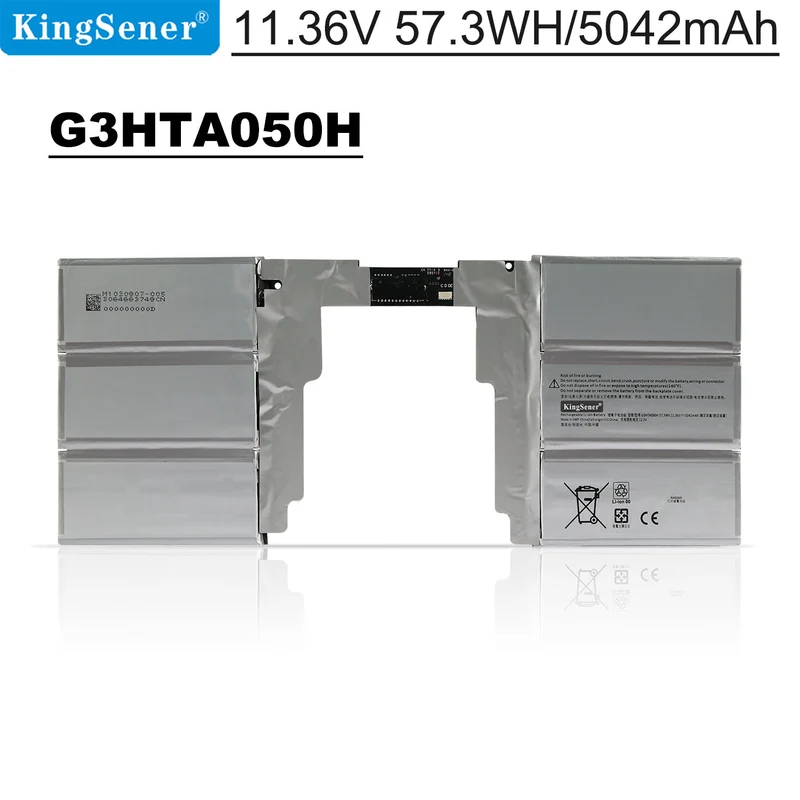 G3HTA049H Replacement Battery for Microsoft Surface Book 2 13.5” Keyboard (11.36V, 59.4Wh, 5218mAh)