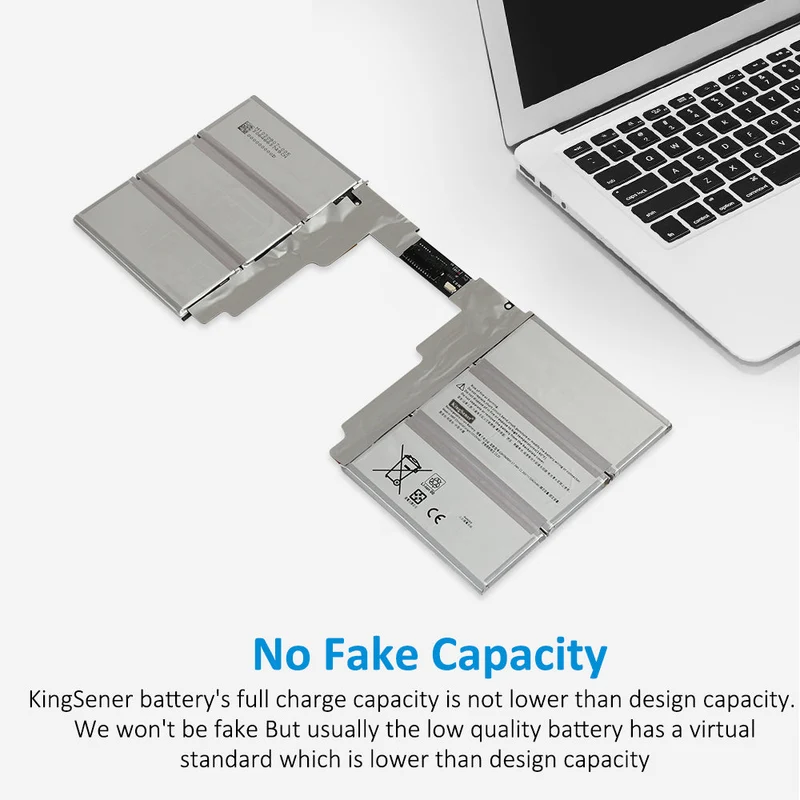 G3HTA049H Replacement Battery for Microsoft Surface Book 2 13.5” Keyboard (11.36V, 59.4Wh, 5218mAh)