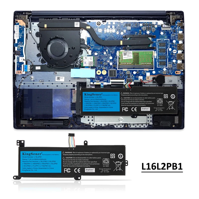 L16M2PB1 L16L2PB1 Battery for Lenovo IdeaPad 320 330 S145 — 30Wh 7.5V