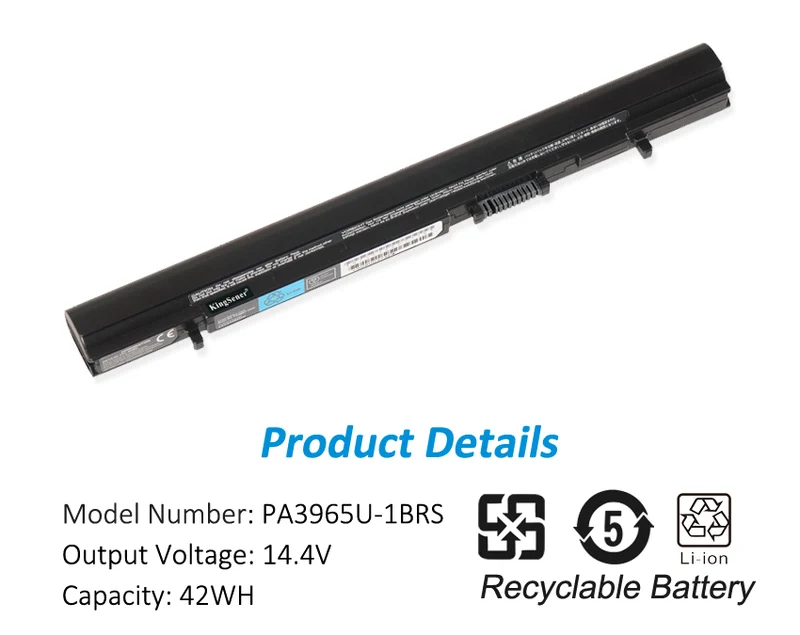 PA3965U-1BRS Battery for Toshiba PABAS253 — 14.4V 42Wh
