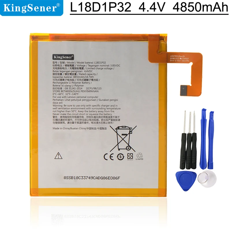 L18D1P32 Tablet Battery for Lenovo Tab M10 10.1inch TB-X505F TB-X505L TB-X505X TB-X605F TB-X605L TB-X605M 4850mAh